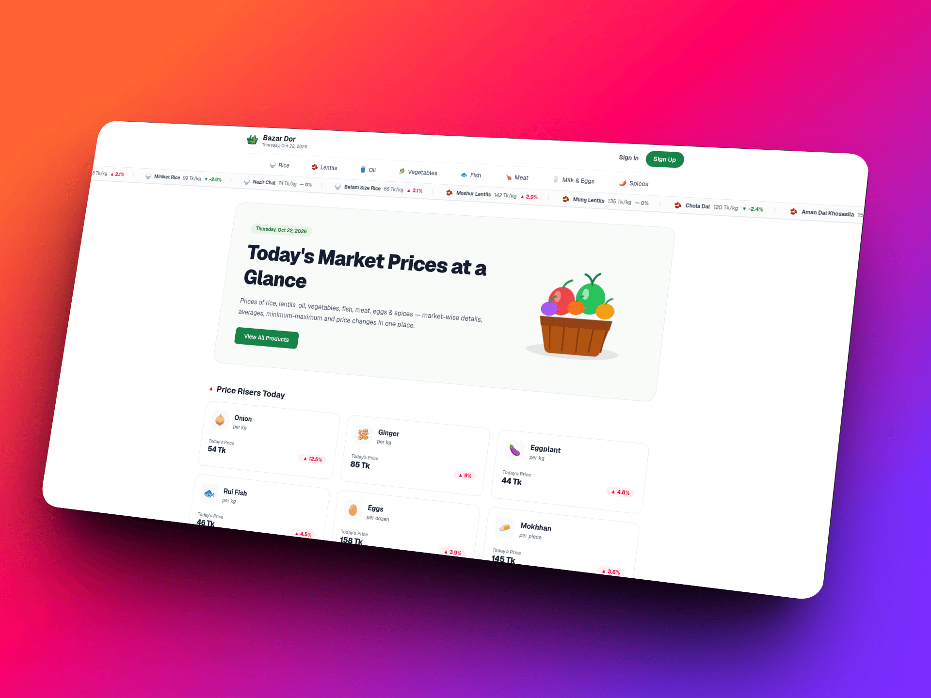 Bazar Dor Real-Time Commodity Price Tracker