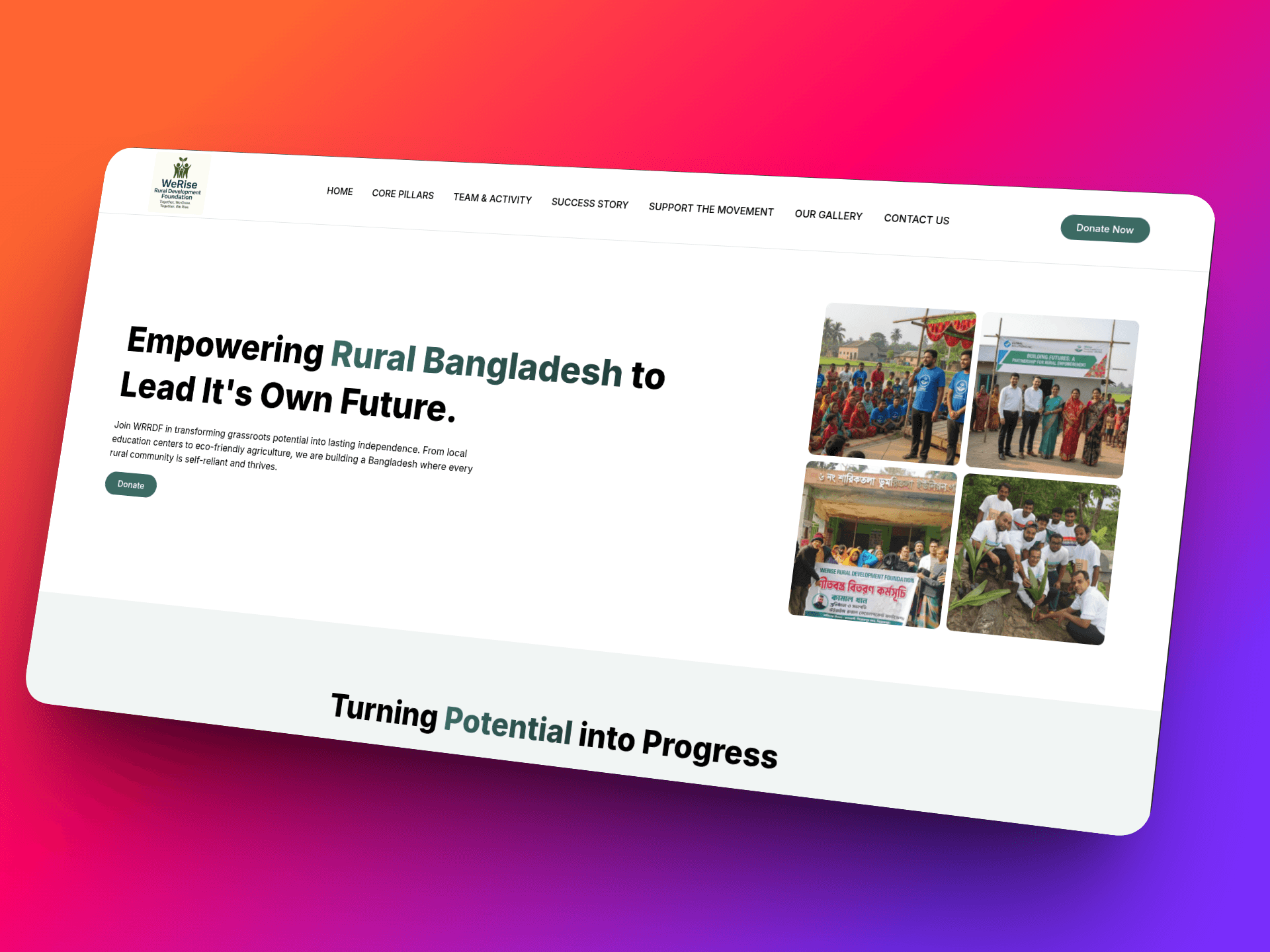 We Rise Rural Community Development Portal